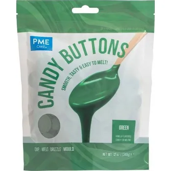 Zelená poleva v peckách 340g - PME