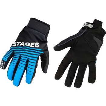 Moto rukavice Motocyklové rukavice Stage6 Street Pure modrá / černá XL