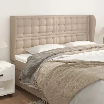 Čelo postele typu ušák cappuccino 163x23x118/128 cm umělá kůže - 8720287259213