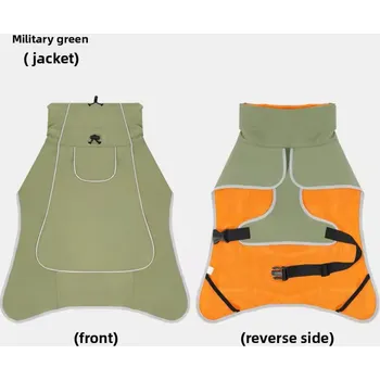 Obleček pro psa Nepromokavá vesta pro psy (vel. S - XXL) Barva: Zelená, Velikost: XXL