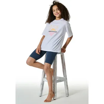 Dívčí spodní prádlo Schiesser Weiß/ Dunkelblau 5785138 152