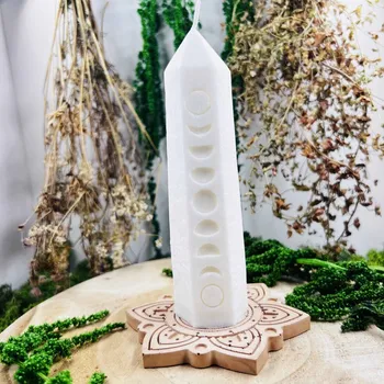 Svíčka Přírodní rituální svíce - bílá - univerzální rituální svíce