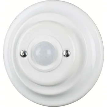 Zabezpečovací technika VINTAGE K1-GY6M pohybové čidlo bílá komplet kulatá keramika