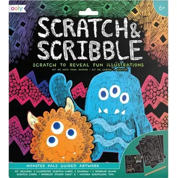 Obraz Škrabací obrázky Scratch Scribble - Příšerky