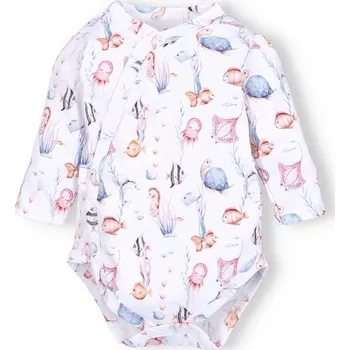 Kojenecký body NINI Zavinovací body dlouhý rukáv Ocean Girl MOŘSKÁ ZVÍŘÁTKA - 62