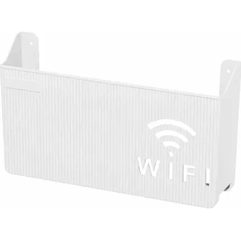 police Nástěnná polička na Wi‑Fi router, bílá