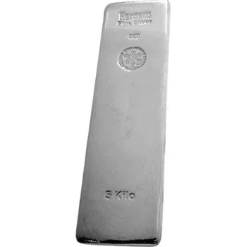 Investiční stříbro - stříbrný slitek 5000g Heraeus (.999)