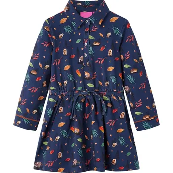 Chlapecké tričko Dětské šaty s dlouhým rukávem námořnicky modré 140 - 8721012130876