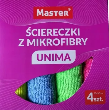 Utěrka Utěrky z mikrovlákna UNIMA 30x30 cm, 4 ks MASTER S296
