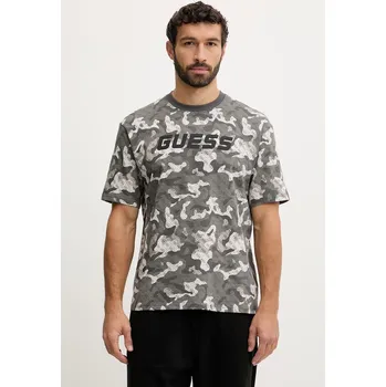 Oblečení a móda Bavlněné tričko Guess CHAYTON Z6RI05.I3Z14 šedá 90X, vel. M