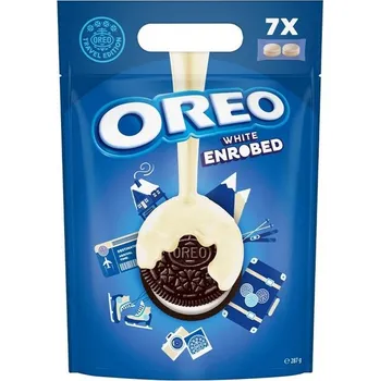 Oreo White Enrobed sušenky v bílé polevě 287 g