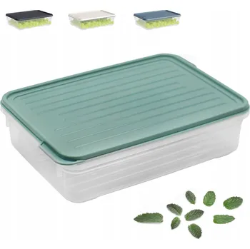 Dóza na potraviny Obdélníková nádoba na potraviny 1,1L Plastová s víkem pro skladování