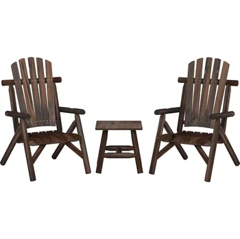 Zahradní sestava 3dílná sada zahradního nábytku masivní smrkové dřevo - 8720845828219