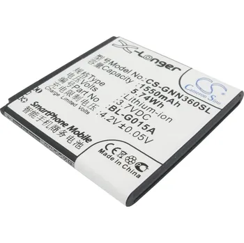 Baterie pro mobilní telefon Baterie Cameron Sino CS-GNN360SL, Li-Ion, 1550