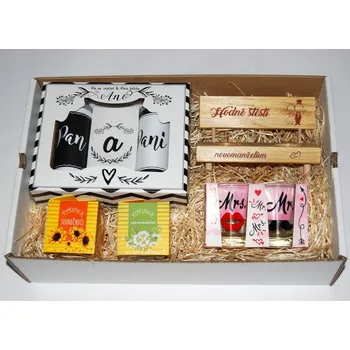 Žertovný předmět Ptákoviny CB Sada pro novomanžele s lavičkou v dárkovém balení