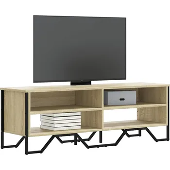Televizní stolek TV skříňka dub sonoma 122 x 34 x 41 cm kompozitní dřevo - 8721102811388