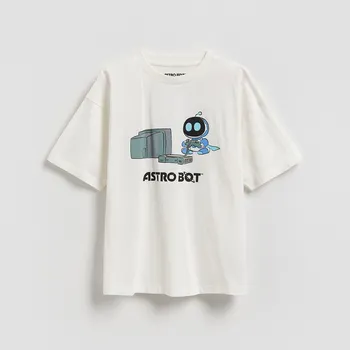 Chlapecké tričko Reserved - BOYS` T-SHIRT - krémová - 990HR-01X - 990HR-01X-146