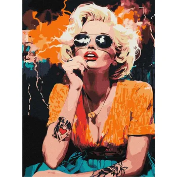 Ideyka Malování podle čísel - Monroe v Hollywoodu ©art_selena_ua 30 x 40 cm