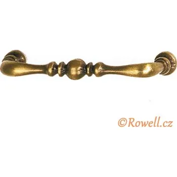 Nábytkové kování 99042 - UR2 úchytka 94-96mm staromosaz (99042 - UR2 úchytka 94-96mm staromosaz)