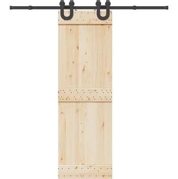 Nábytkové kování Sada příslušenství pro posuvné dveře 200 cm ocelová černá - 8721102849329