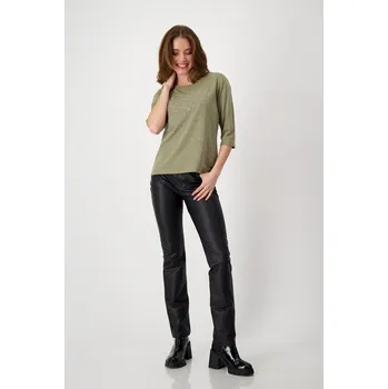 Dámské tričko monari Khaki 2147628 36