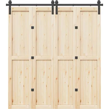 Nábytkové kování Sada příslušenství pro posuvné dveře 200 cm ocelová černá - 8721102849442