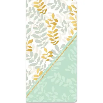 Ditipo Přání s kapsou na peníze - Zelenkavá s lístečky, 10x20cm 6690154