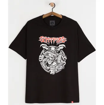 Pánské tričko Spitfire Demon Gate (black w/red&white print) M, černá