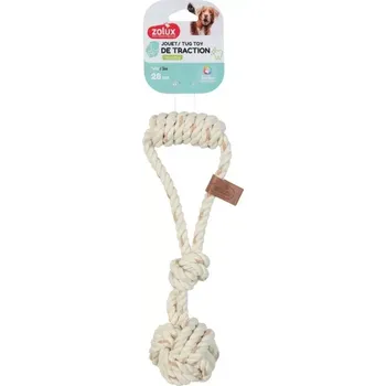 Hračka pro psa Zolux hračka pes LEATHER TOUCH Přetahovadlo 28m