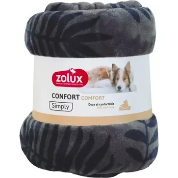 Pelíšek pro psa Zolux pelech deka COCOON 200x150cm antracit vzor