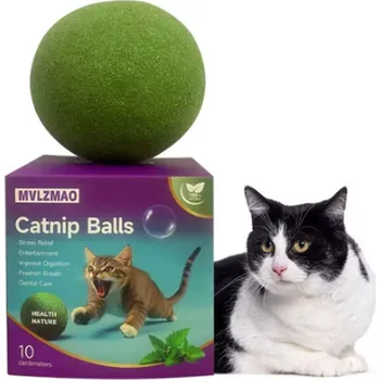 Hračka pro kočku Catnip koule se šantou kočičí (Catnip Ball Toy) 10 cm