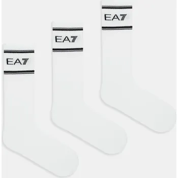 Ponožky EA7 Emporio Armani 3-pack AF18572.7X000381 bílá 00X, vel. L/XL