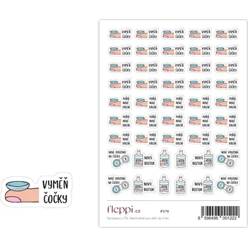 Fleppi Samolepky Kontaktní čočky