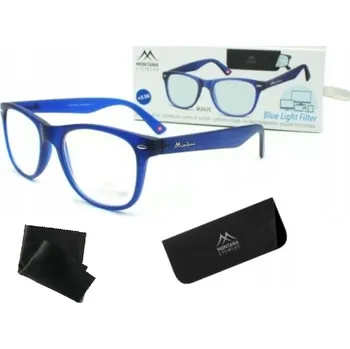 Brýle na čtení DIOPTRICKÉ BRÝLE PRO POČÍTAČ FILTR BLUE LIGHT POUZDRO + HADŘÍK +2.00