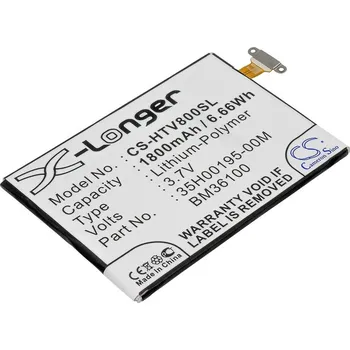 Baterie pro mobilní telefon Baterie Cameron Sino CS-HTV800SL, Li-Polymer, 1800