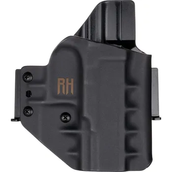 Příslušenství pro sportovní střelbu RH Holsters FROGY - Walther PDP 4" - vnější kydexové pouzdro - poloviční sweatguard - černá Pouzdro je pro: Levák