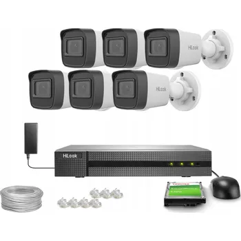 Bezpečnostní kamera Monitorovací sada 6x IPCAM-B2-P Full HD PoE IR 20m H.265+ IP67 Hilook