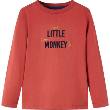 Chlapecké tričko Dětské tričko s dlouhým rukávem červené 116 - 8721012026025