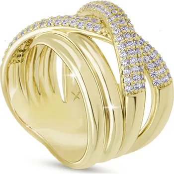 Prsten DUBAI 0529 Prsten efektní zlatý Velikost prstenu - obvod: 62 mm Ellami