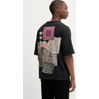 Pánské oblečení Bavlněné tričko Desigual COMO 25WMTK33 černá 99X, vel. M