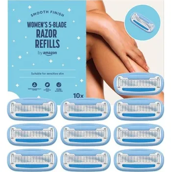 Přípravek na depilaci a epilaci od Amazonu 5břité náplně do žiletek pro ženy, počet 10
