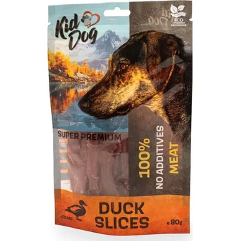 Pamlsek pro psa KIDDOG SUPER PREMIUM 100% kachní prsa bez aditiv proužky 80 g