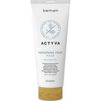 Vlasová regenerace Kemon Actyva Nutrizione Rich Mask - Vyživující maska pro velmi suché vlasy 200 ml