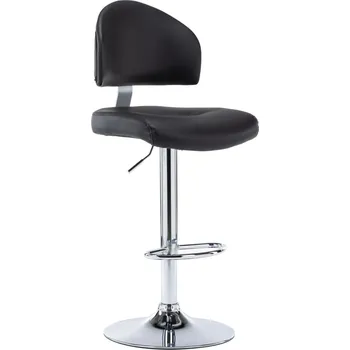 Barová židle Barová stolička černá umělá kůže - 8719883754208