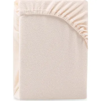 Prostěradlo Béžové napínací froté prostěradlo 140x200 cm Ruby – Restilo ID_1279360