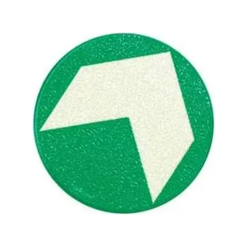 Fotoluminiscenční podlahové kolečko s šipkou