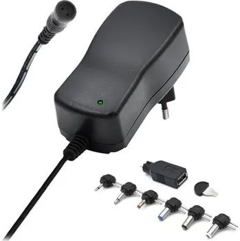 Adaptér k notebooku Adaptér napájecí 3-12V 2250mA GETI GPA25A - rozbaleno - mírně pomačkaný a roztržený obal