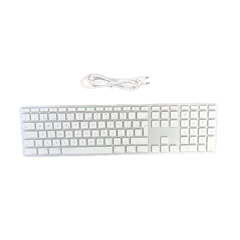 Klávesnice LMP bezdrátová klávesnice pro Mac s číselnou klávesnicí CZ, hliníková, stříbrná - 24429