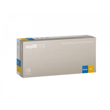 Vyšetřovací rukavice ZARYS Nitrilové rukavice (bez pudru) easyCARE LONG, s prodlouženou manžetou, modré, 100 ks Velikost: XS