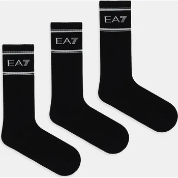 Pánské ponožky Ponožky EA7 Emporio Armani 3-pack AF18572.7X000381 černá 99X, vel. L/XL